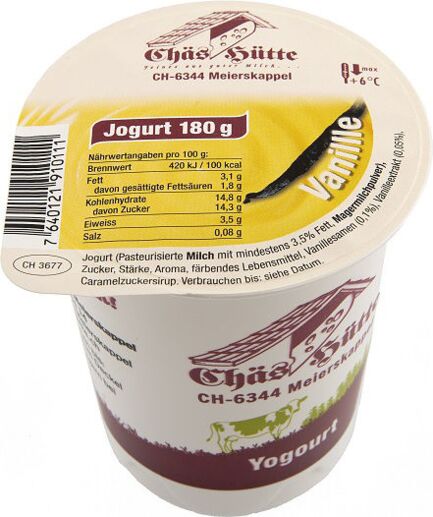 Vanille-Jogurt von der Chäs Hütte in Meierskappel