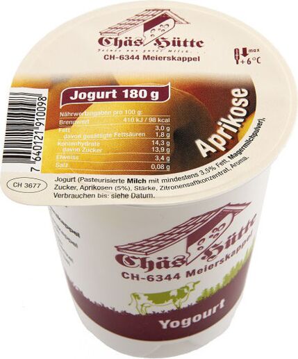 Aprikose-Jogurt von der Chäs Hütte in Meierskappel